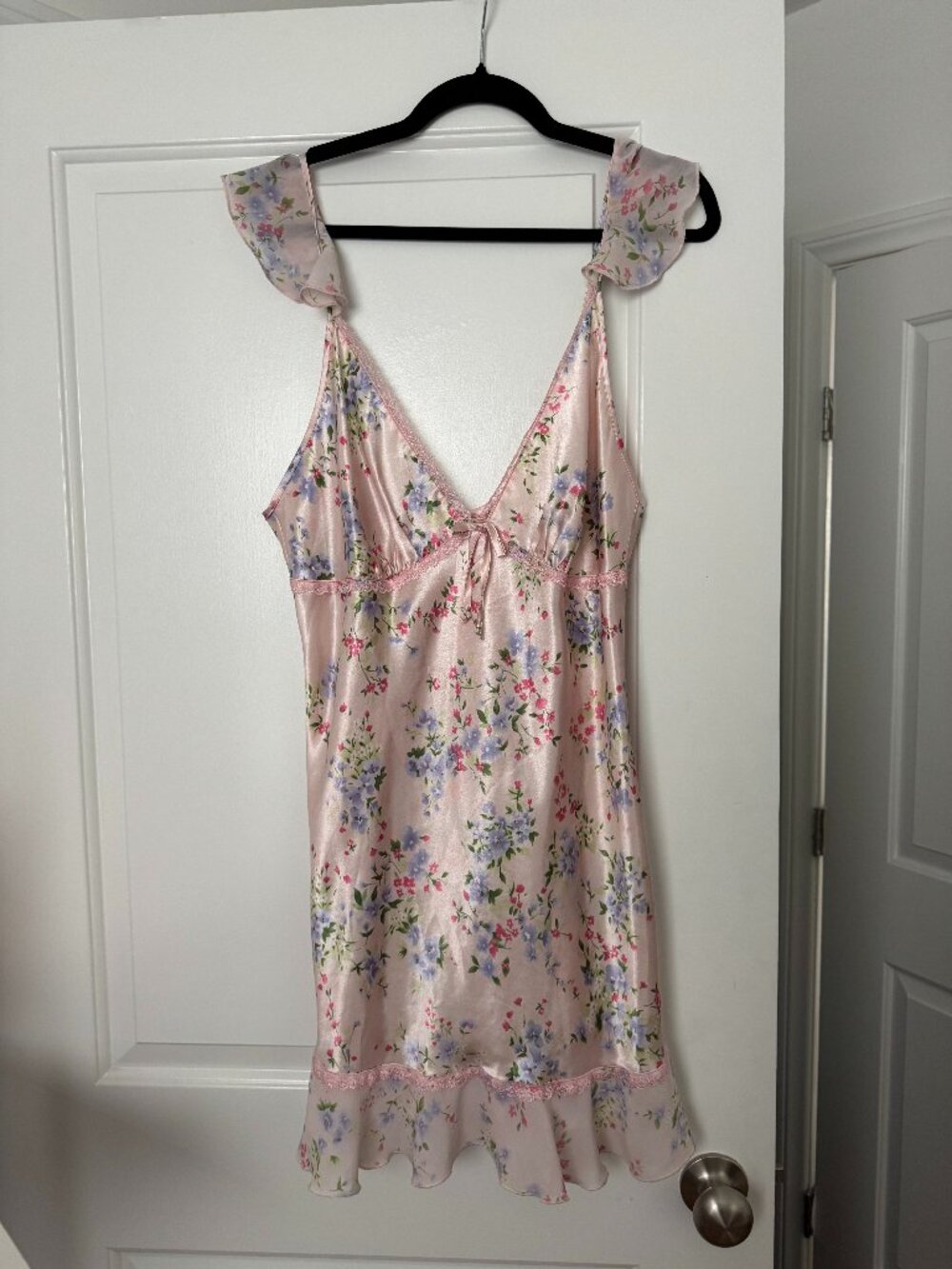 Vintage Floral Ruffle Slip Dress (Zimmerman like)